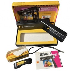 VTG Kodak Tele-Ektralite 600 Film Camera Original Box & Manual Tested W/ Flash