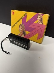 Vintage Kodak Tele-Instamatic 608 Black 110 Film Camera 1970s Original Box