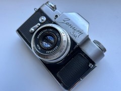 Zenit-3M 35mm USSR Film Camera + Industar-50 50mm f/3.5 Lens & Case