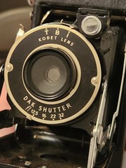Kodak Vigilant Junior Six-20 Vintage Black Folding Camera Kodet Lens DAK Shutter