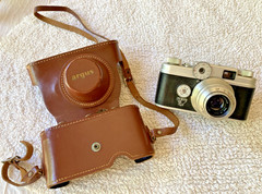 1950S ARGUS C-FOUR 35MM CAMERA, CASE, 50mm f/28 LENS, UNTESTED