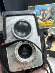 Vintage Kodak Brownie Starflex Camera Set #25L Untested Box Damage.