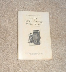 ANTIQUE KODAK NO. 2A FOLDING CARTRIDGE PREMO CAMERA INSTRUCTION BOOKLET