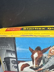 Vintage Kodak Brownie Starflex Camera Set #25L Untested Box Damage.