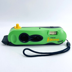 VINTAGE 1999-2000 POLAROID I-ZONE GREEN & BLACK INSTANT POCKET CAMERA-RARE-HTF