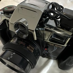 PV-3636 Black Camera with Motor Drive and Flash Attachment 50mm .