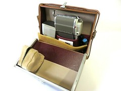 VINTAGE Polaroid Land Camera Model 80B Instant Camera w/ Accessories Made in USA
