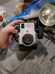Vintage Kodak Brownie Bull’s Eye Camera with Kodalite Midget Flasholder