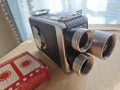 Vintage Kodak Brownie Movie Camera Turret f/1.9 8mm Untested (Winding works)