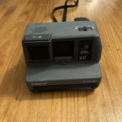 Vintage Polaroid Impulse 600 Instant Film Camera w/ Pop-Up Flash & Strap