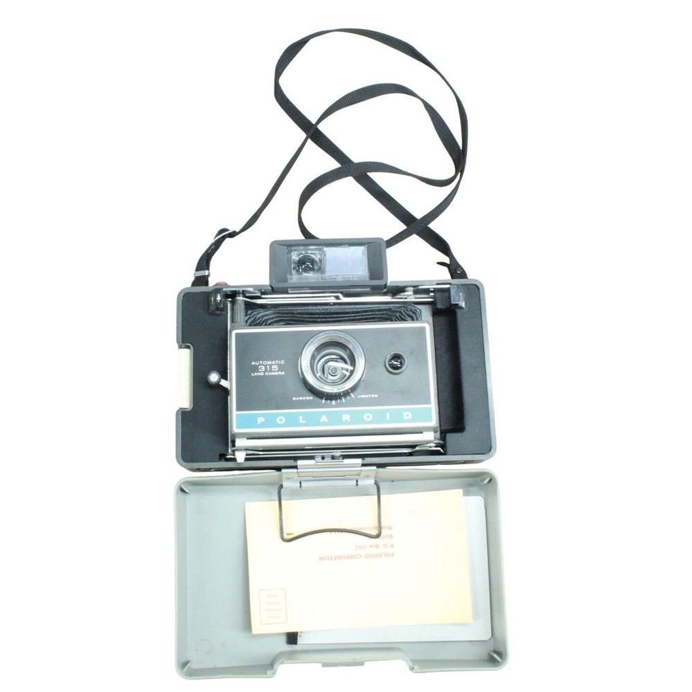 Vintage Polaroid 315 Land Camera Original Case With Manuals
