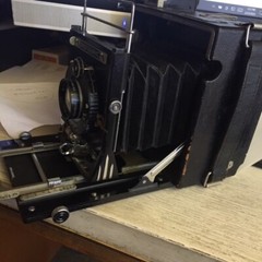 KODAK SPEED GRAPHIC CAMERA-COMPUR LENS NO. 32-VERY CLEAN INSIDE