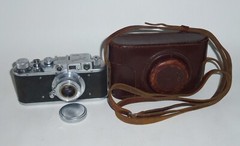 Zorki-1 KMZ 1949 Soviet Rangefinder Leica Type Camera+Industar-22-Zorki Lens