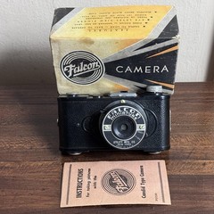 Vtg Falcon Miniature Film Camera Bakelite 127 w Box & Instructions READ