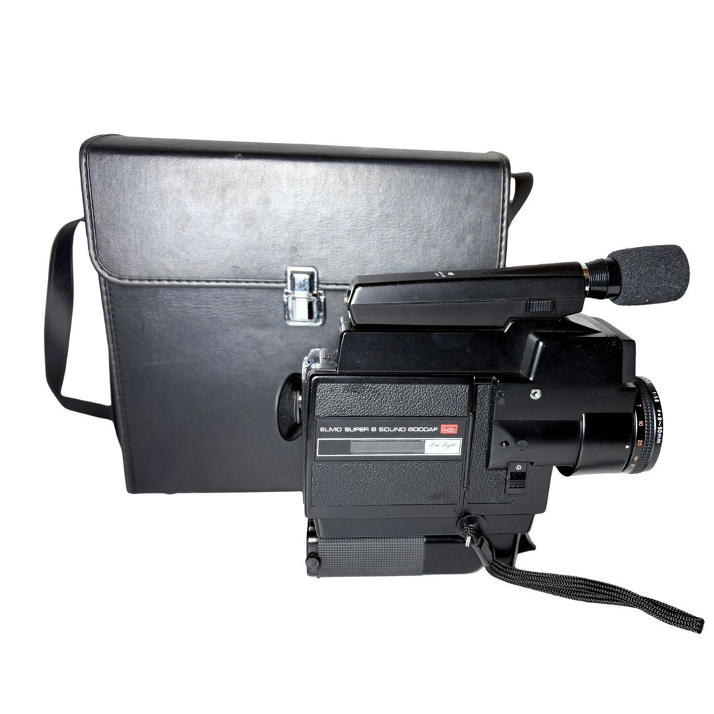 Elmo Super 8 Sound 6000AF Camera w/ Case Not Working For Parts Japan