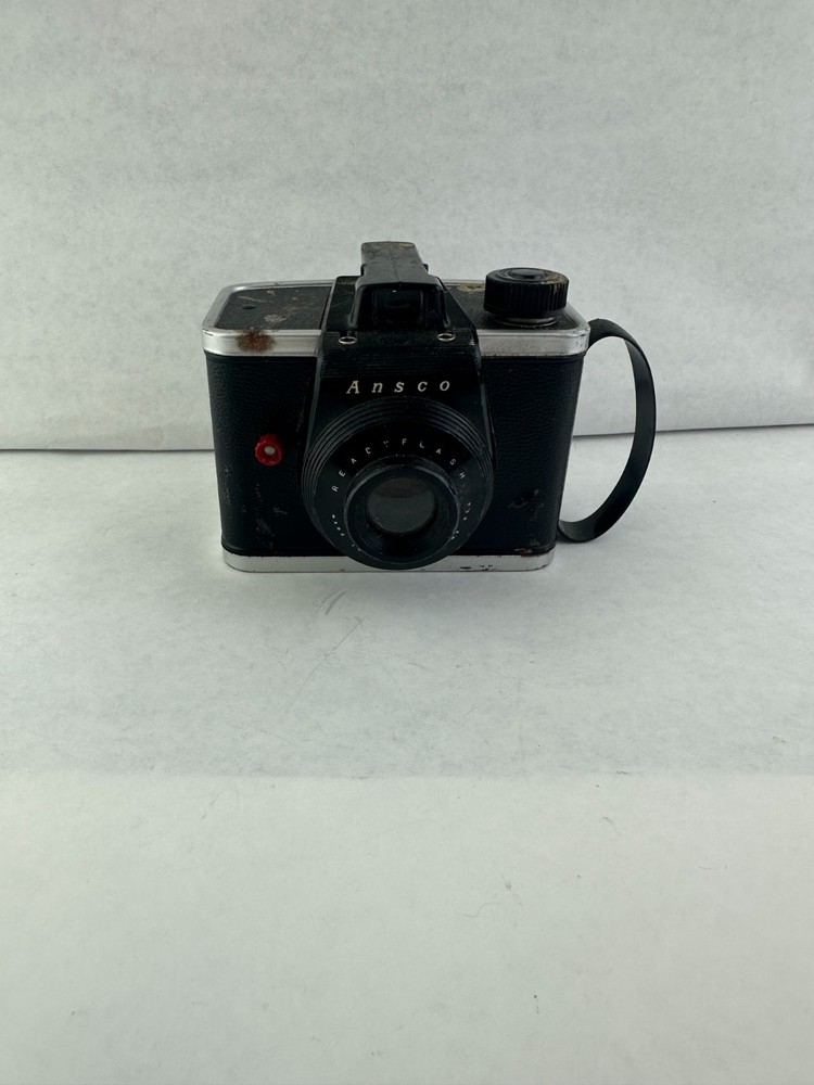 Ansco Readyflash 620 Vintage Box Camera Black Uses 620 Film