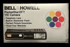 Vintage Bell & Howell Pocket Star EF 110 Film Camera In Original Box W/Manual