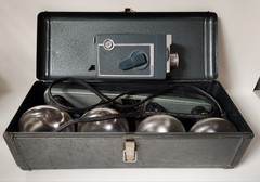 Acme Mov-E-Lite Model 42 Studio Light with Kodak 8 Movie Camera