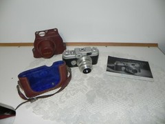 Vintage camera Argus C-4 lens F/2.8 50mm coated Cintar with case and Manual