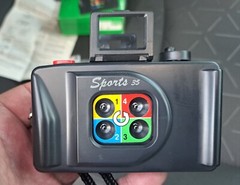 35 MM Film Camera Sports Quad 4 lenses multi-shot capture New NIB
