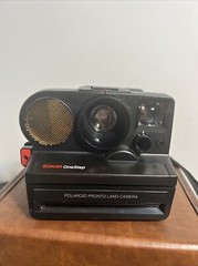Vintage Polaroid Sonar OneStep Lemar Flash Manuals With Case Works