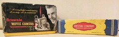 Vintage Brownie Movie camera 8mm no.82 W/ Box , Ray-O Vac Flashlight