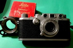LEICA Leitz Elmar Leica IIIf Black Dial