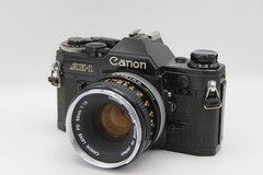Canon AE-1 35mm SLR Film Camera with FD 50mm f/1.8 Lens – Japan