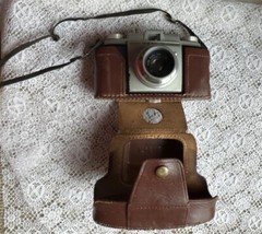 Kodak Pony IV 35 mm Camera With Original Leather Case Untested Vintage