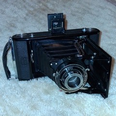 Zeiss Ikon Nettar 515/2 6×9 Folding Camera Nettar 105mm Lens & Case