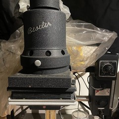 photo enlarger 4×5 Beseler CB7 photo Enlarger with stand in working condition