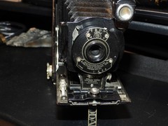 VINTAGE Kodak Folding Camera NO. 1 Pocket W/ Original Case Leather Untested