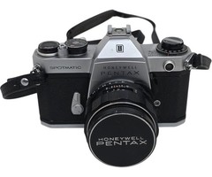 Honeywell Pentax Spotmatic 35mm Film Camera with Super-Takumar 50mm Working