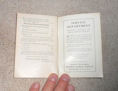 ANTIQUE KODAK NO. 2A FOLDING CARTRIDGE PREMO CAMERA INSTRUCTION BOOKLET