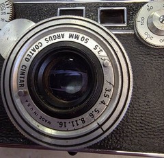 Vintage Argus Rangefinder Camera 50mm Coated Cintar Lens w/ Case Untested
