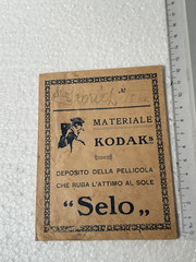 KODAK MAT. FOT. OLD FILMS STAMP ENVELOPE M. TORESELLA V.ROME TRIESTE 1940
