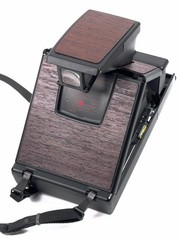 {REFURBISHED} POLAROID SX-70 ALPHA-1 MODEL 2 LAND CAMERA W/ WOOD SKIN