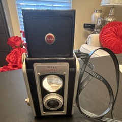 Kodak Duaflex II Vintage Black Box Camera Uses 620 Film