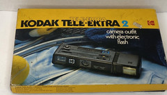 Kodak Tele-Extra 2 In Box With Electronic Flash, Cover, Handle & Instructions.