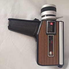Vintage GAF 65 Auto Zoom Handheld brown Video Camera used Super8 Untested.