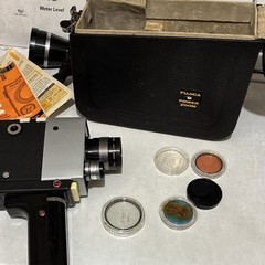 Fujica 8 Power Zoom Deluxe Model II Reflex Standard 8 mm Black Movie Camera