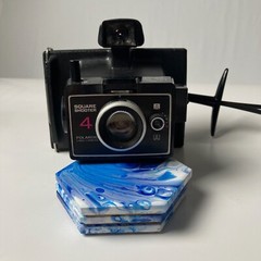 Vintage Untested Color Black And White Polaroid Land Camera Square Shooter 2