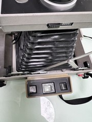Polaroid Automatic 330 Land Camera Vintage Instant Camera Black Silver
