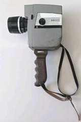 Vintage Revere Eye-Matic 8mm Model 118 Power Zoom Camera For Parts? Not working
