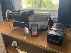 SONY BMC-110K BETAMOVIE BETAMAX VIDEO CAMERA W Power Adapter Untested