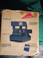 Vintage, Polaroid One Step Auto Focus Flash Camera w/ Strap, Untested