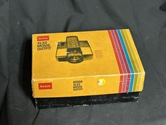 Kodak XL33 Movie Camera, Super 8 film, Brown and Chrome Body, Untested, Box