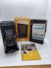 Kodak Vigilant Junior Six-20 Folding Camera, Original Box,Manual