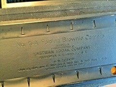 Antique KODAK Folding Brownie Ball Bearing Camera with AUTOTIME. Patented – 1908