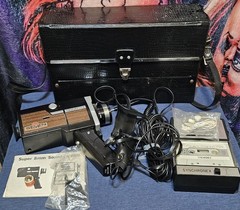 Vintage Synchronex Mark II “Seven” Super 8mm Sound Film Camera Complete Kit